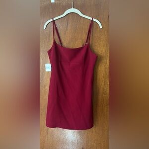 Altar'd State Rich Burgundy Mini Dress
